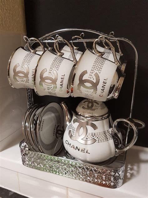 chanel tea cup set